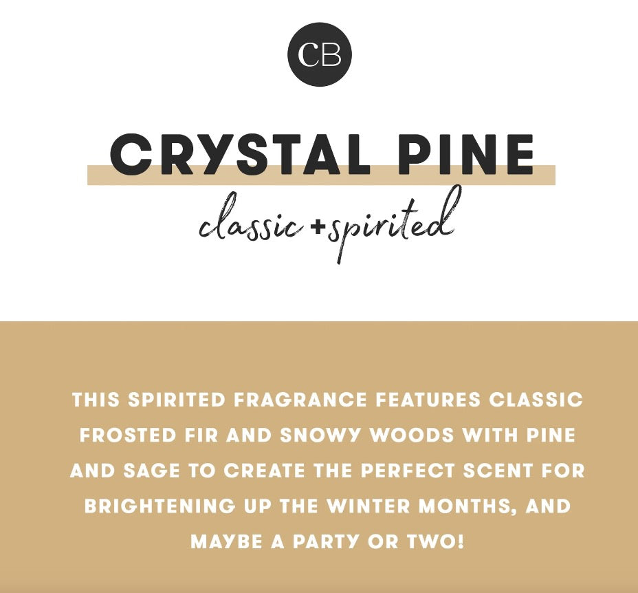 Crystal Pine Holiday Pattern Play Signature Candle