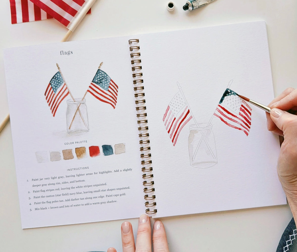 Emily Lex Americana Watercolor Workbook