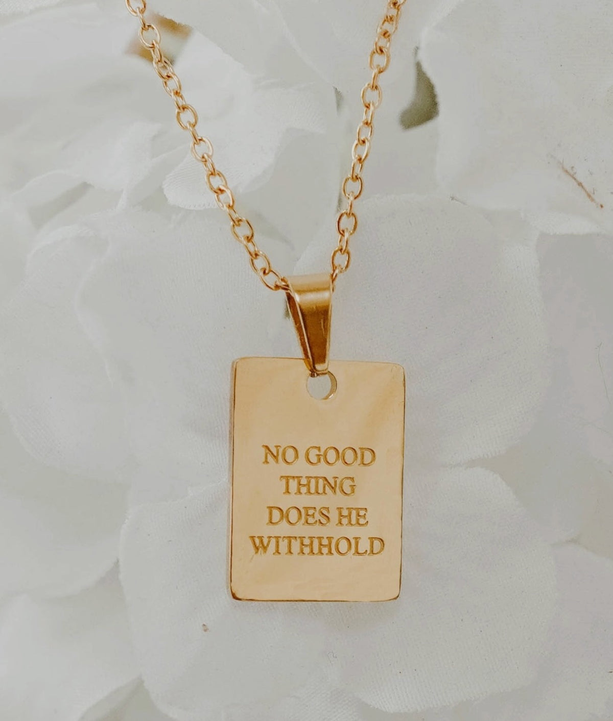 No Good Thing Does He Withhold Necklace