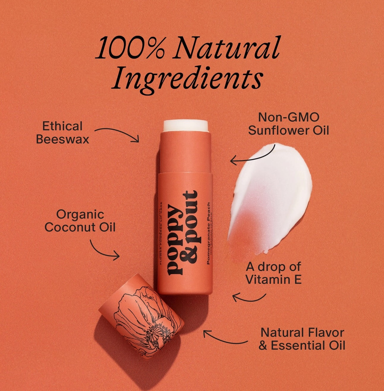 Lip Balm Pomegranate Peach