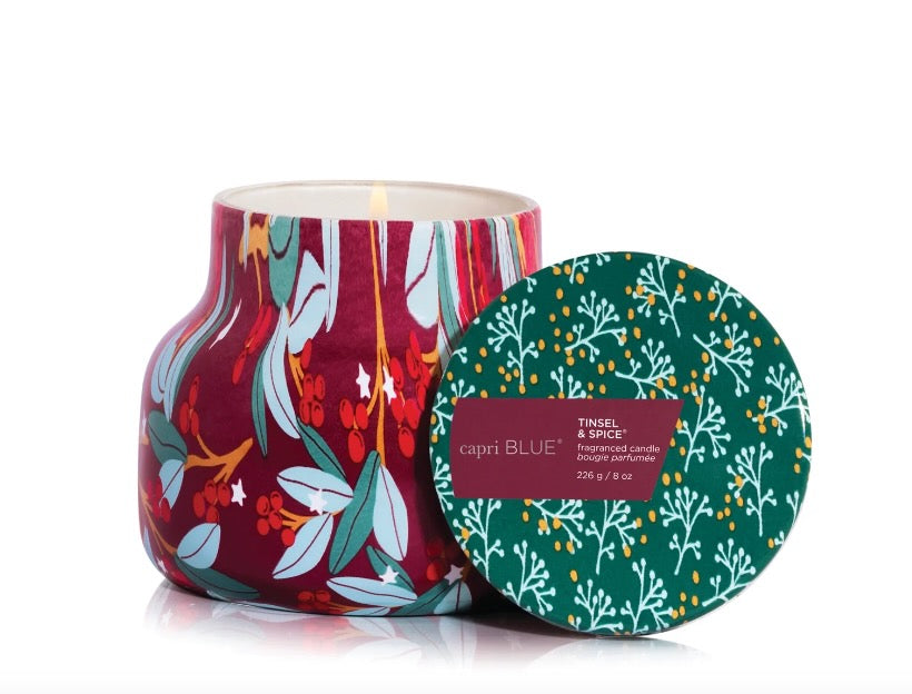 Tinsel & Spice Holiday Pattern Play Signature Candle