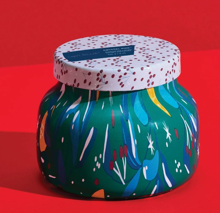 Volcano Holiday Pattern Play Candle