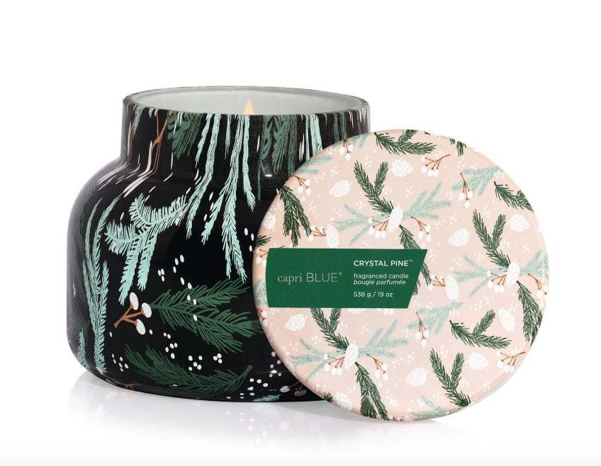 Crystal Pine Holiday Pattern Play Signature Candle