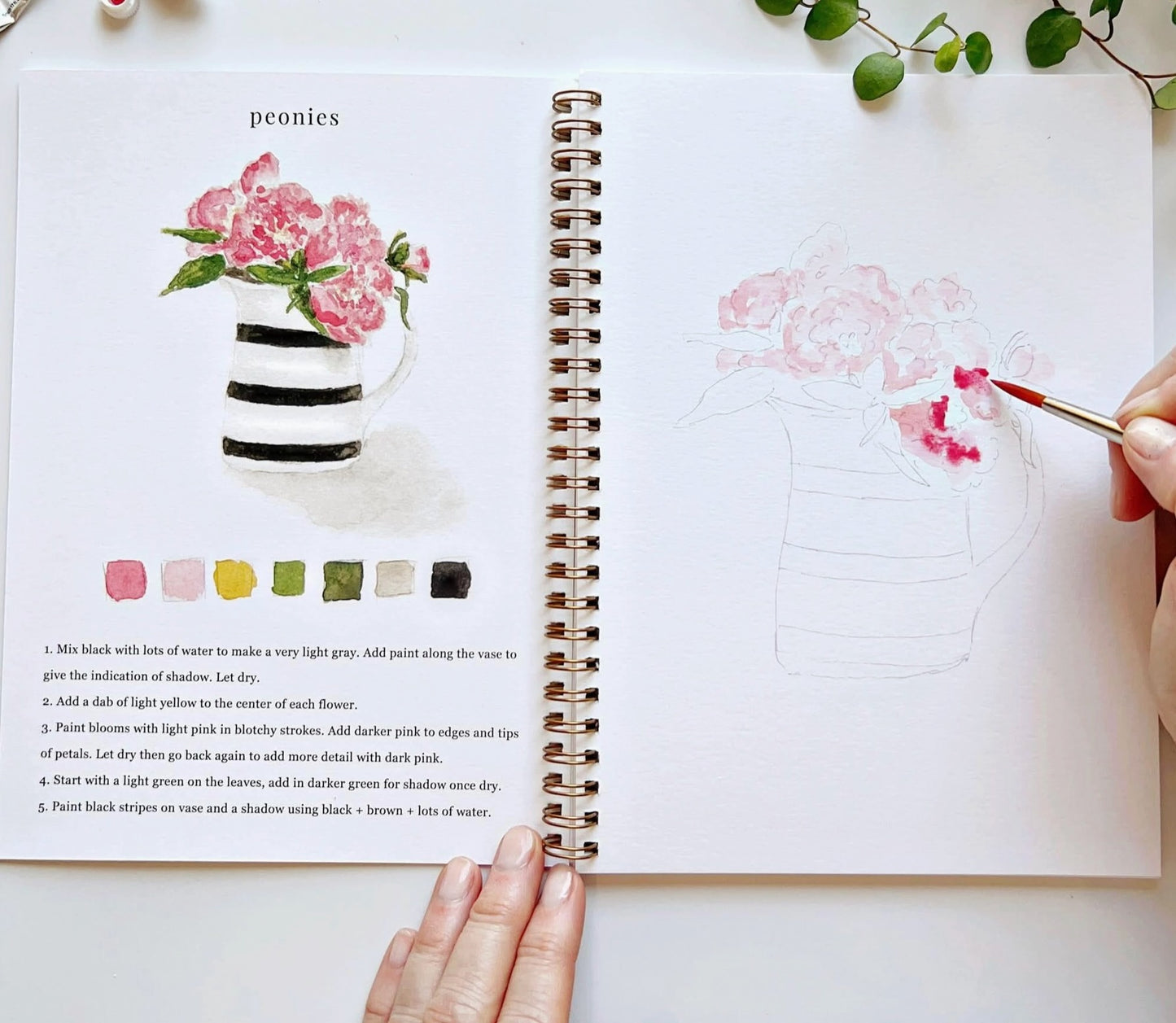 Emily Lex Bouquets Watercolor Workbook