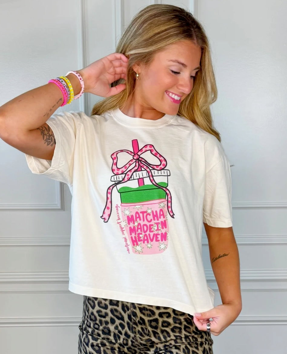 Matcha Crop Tee
