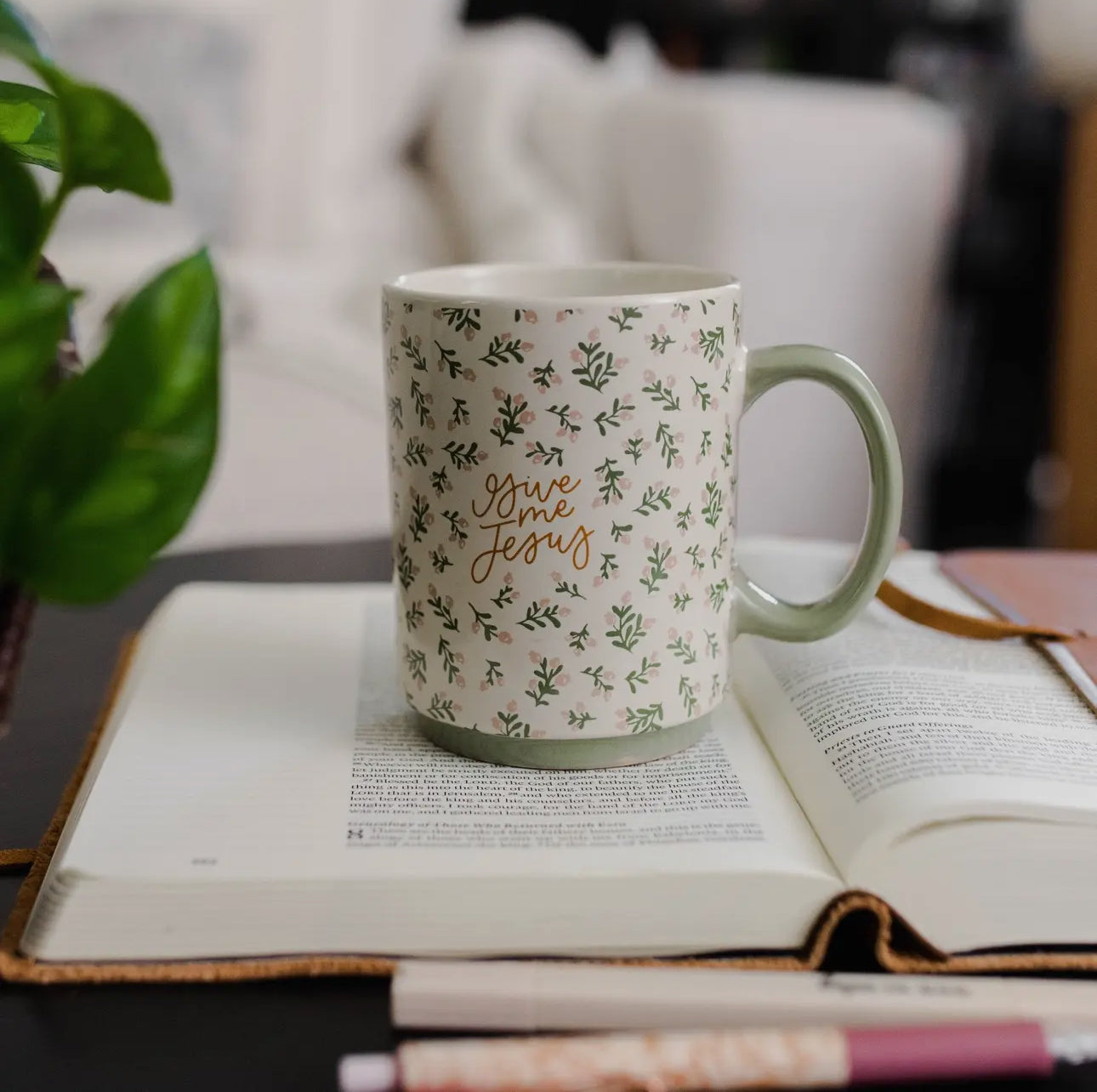 Give Me Jesus Floral Mug