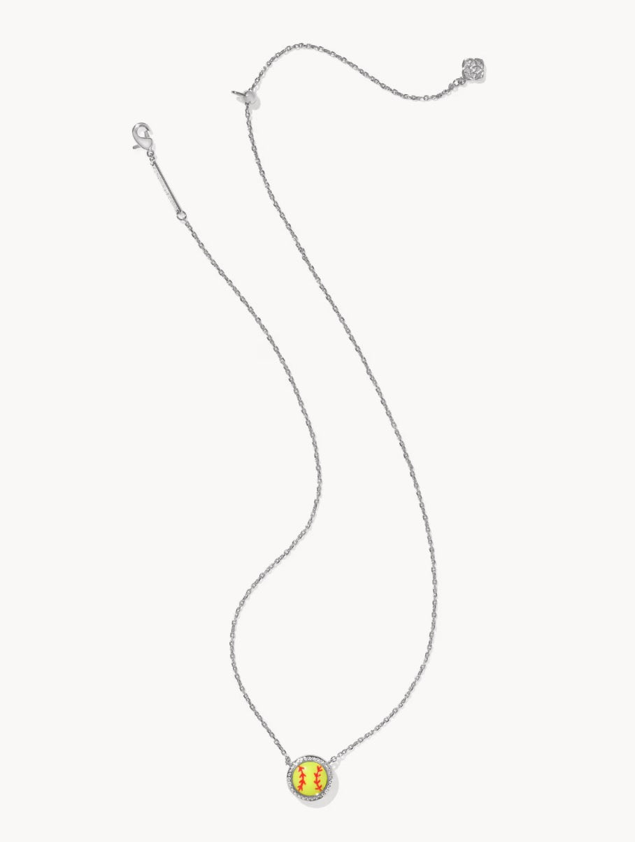 Kendra Scott Softball Pendant Necklace