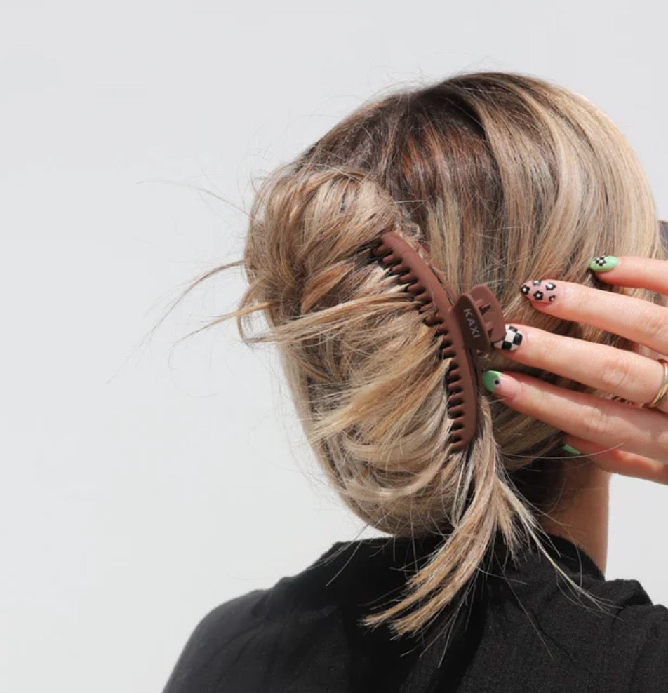 Kaxi Midi Hold Everything Claw | Matte Blue