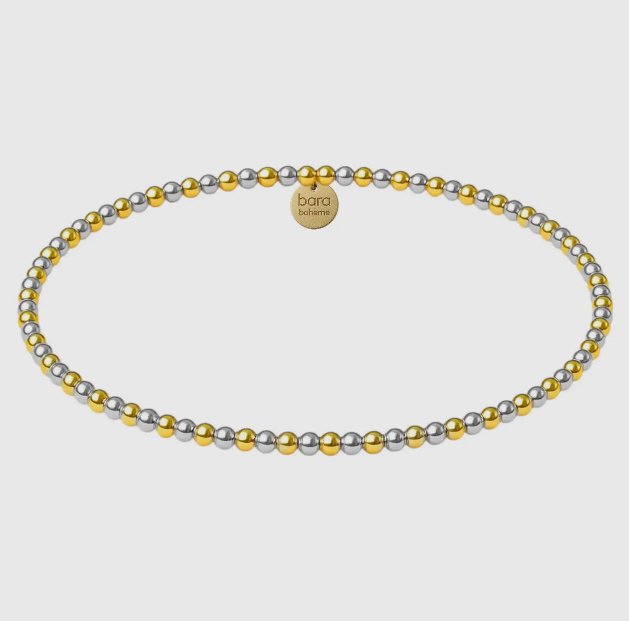 2 Tone Beaded Bracelet 2MM