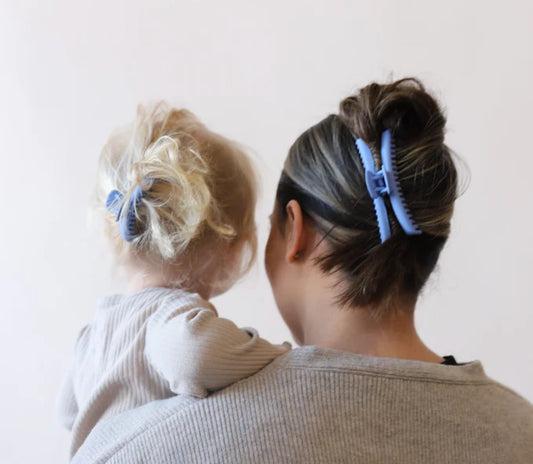 Kaxi Midi Hold Everything Claw | Matte Blue