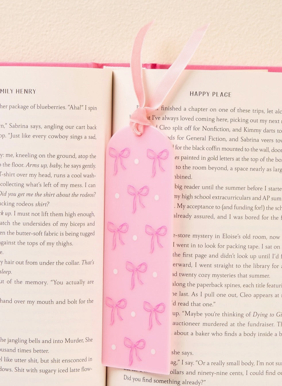 Acrylic Bow Bookmark
