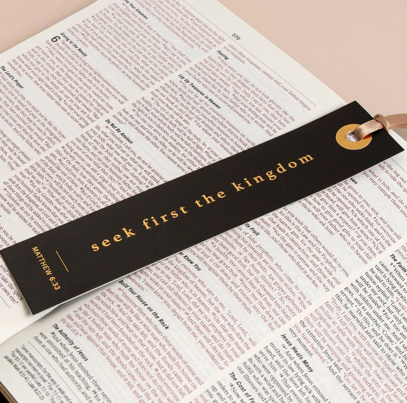 Seek First The Kingdom Bookmark