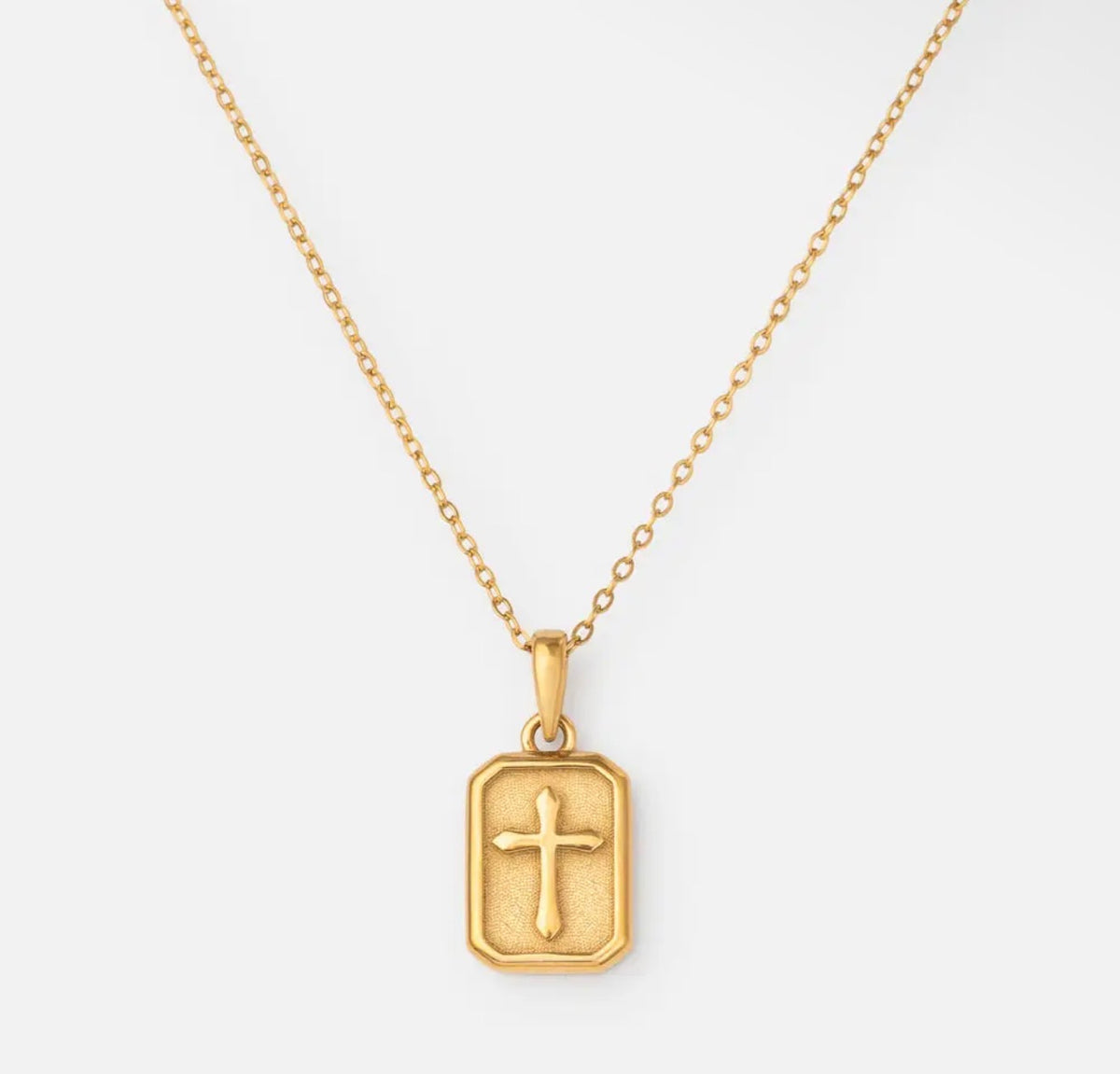 Elevated Faith l Cross Pendant Link Necklace