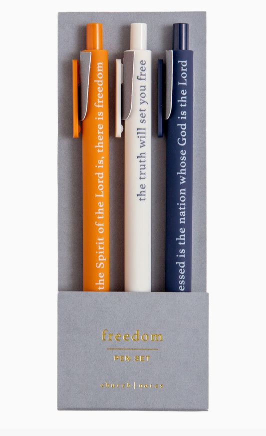 Freedom Bible Study Pen Set