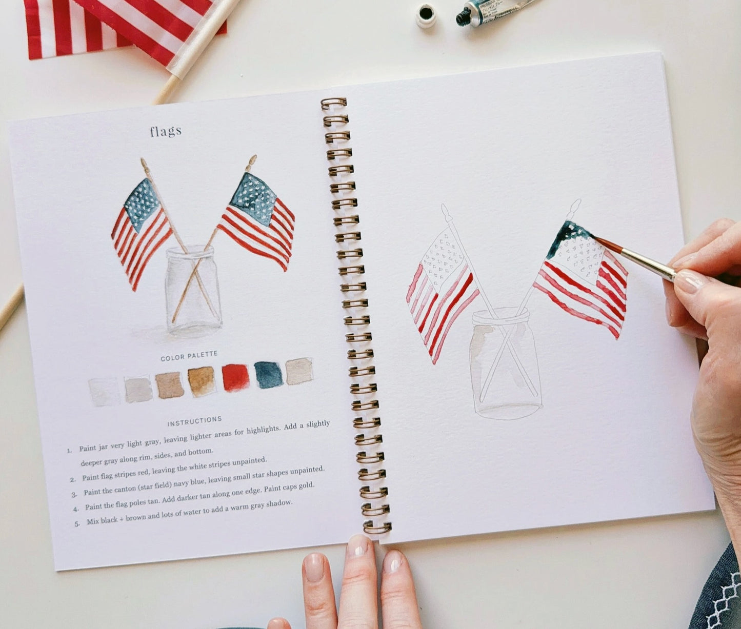 Emily Lex Americana Watercolor Workbook