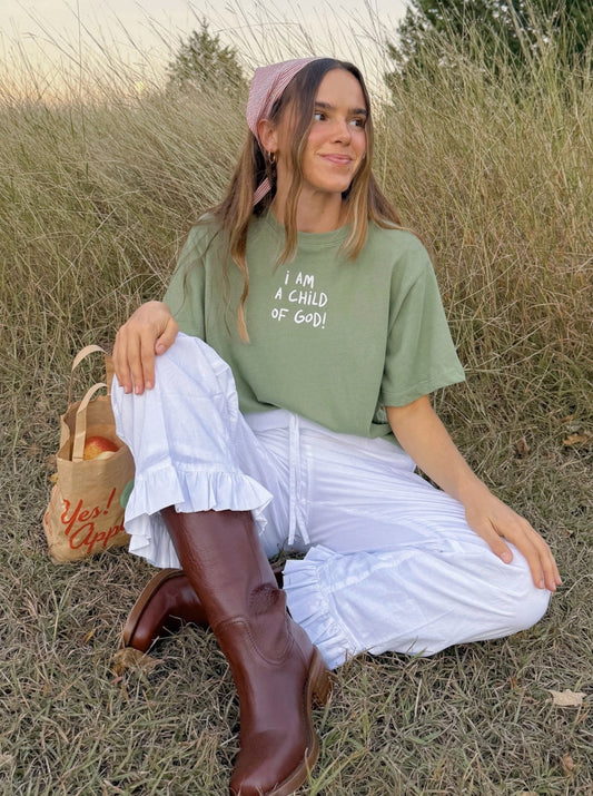 Elevated Faith l Child of God Cropped Women's Tee