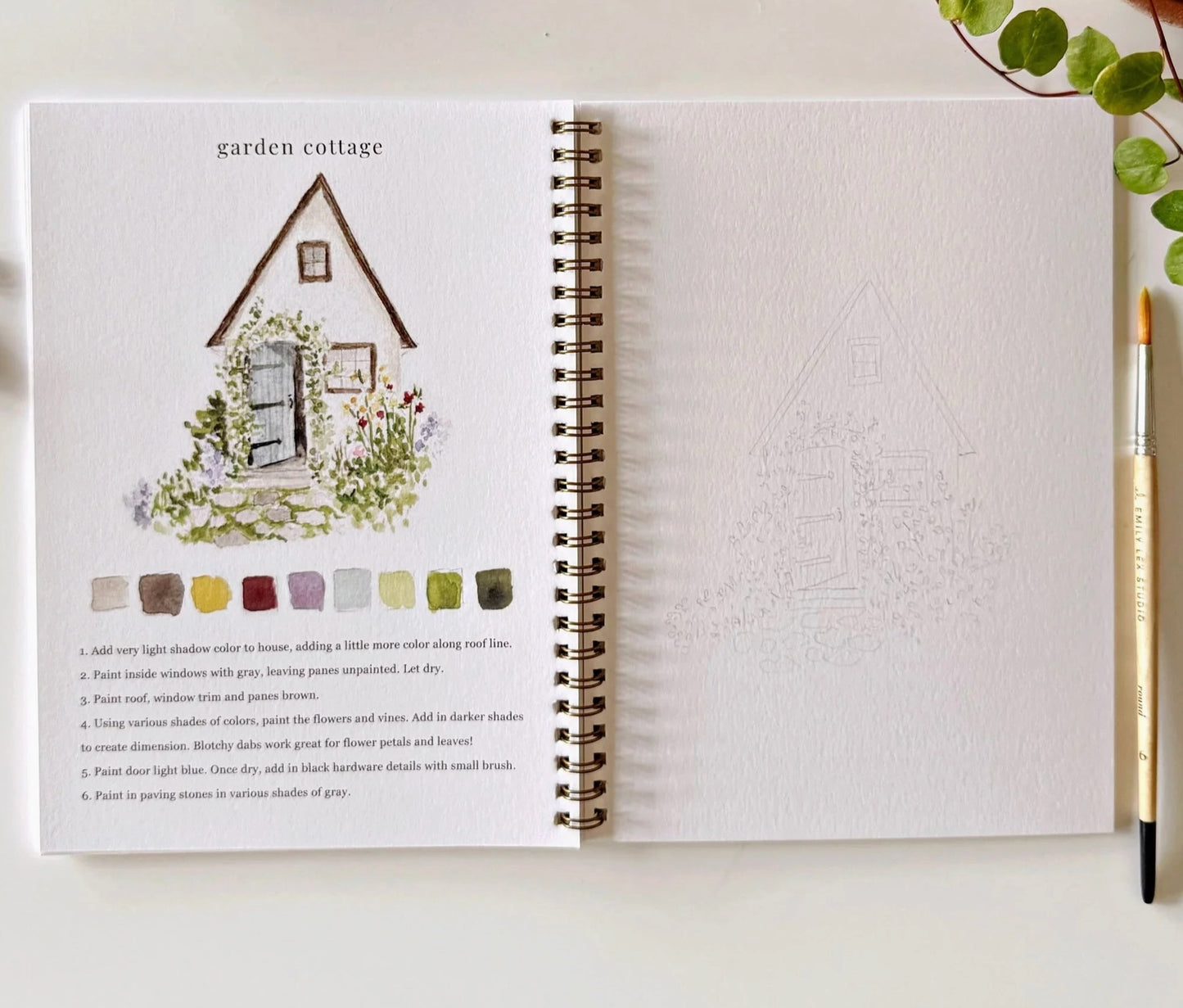 Emily Lex Garden Watercolor Workbook