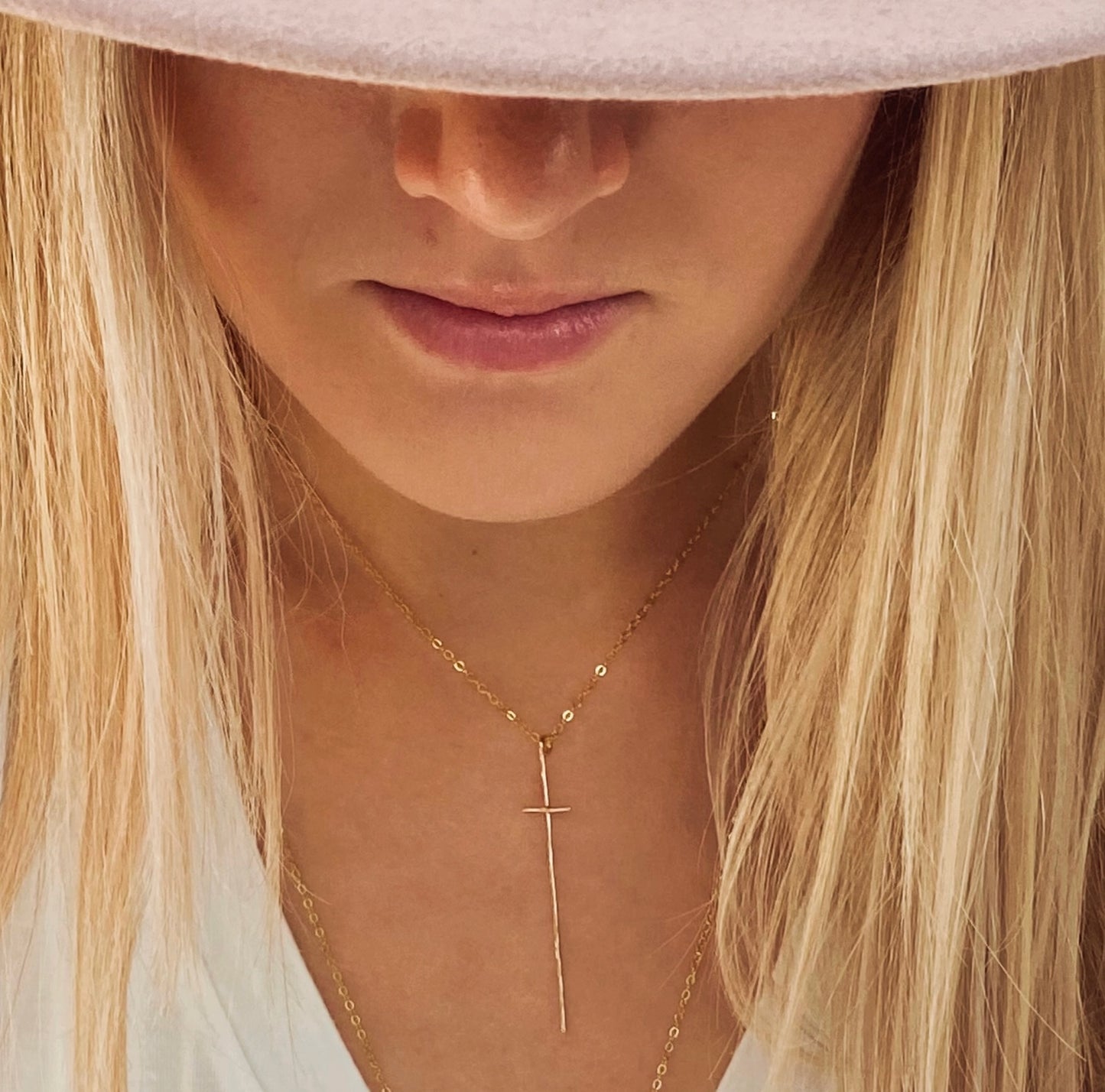 Modern Cross Necklace