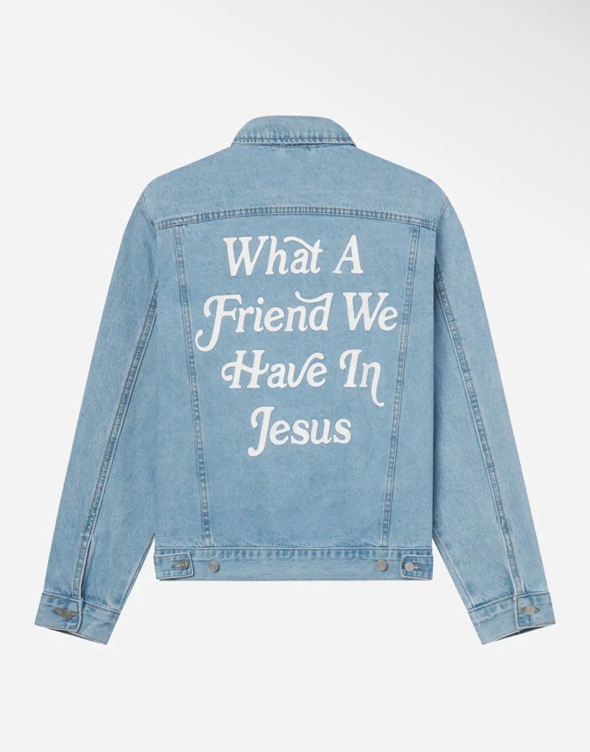 What A Friend In Jesus | Oversized Denim Jacket