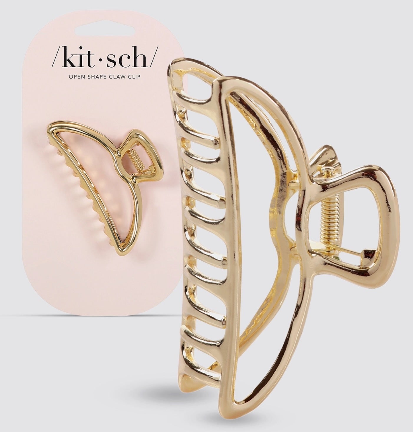 Kitsch Open Shape Claw Gold Clip