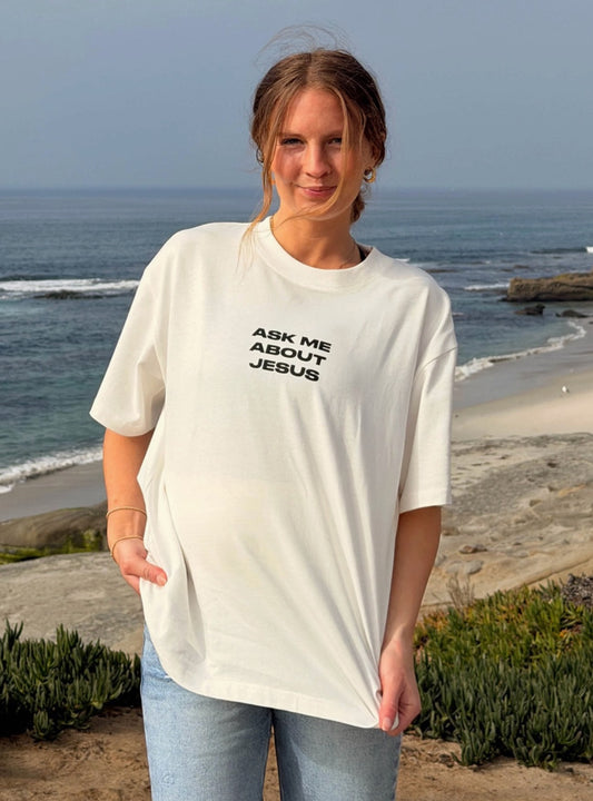 Elevated Faith Ask Me About Jesus T-Shirt