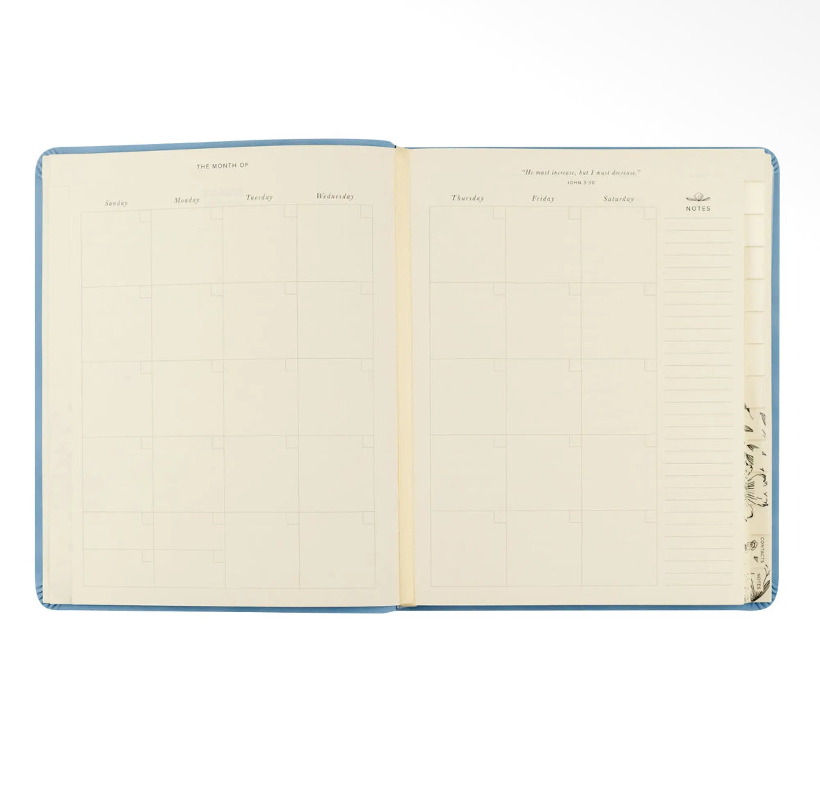 12 Month Undated Planner Bethany Theme