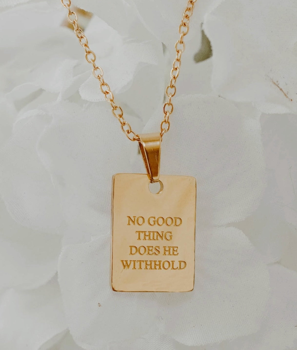 No Good Thing Does He Withhold Necklace
