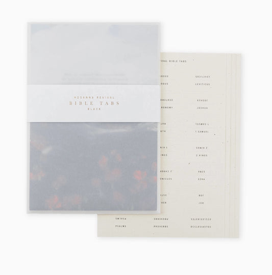 Hosanna Revival Bible Tabs: Black Foiling