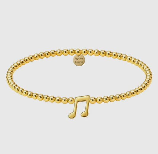 Bara Boheme Music Note Beaded Bracelet