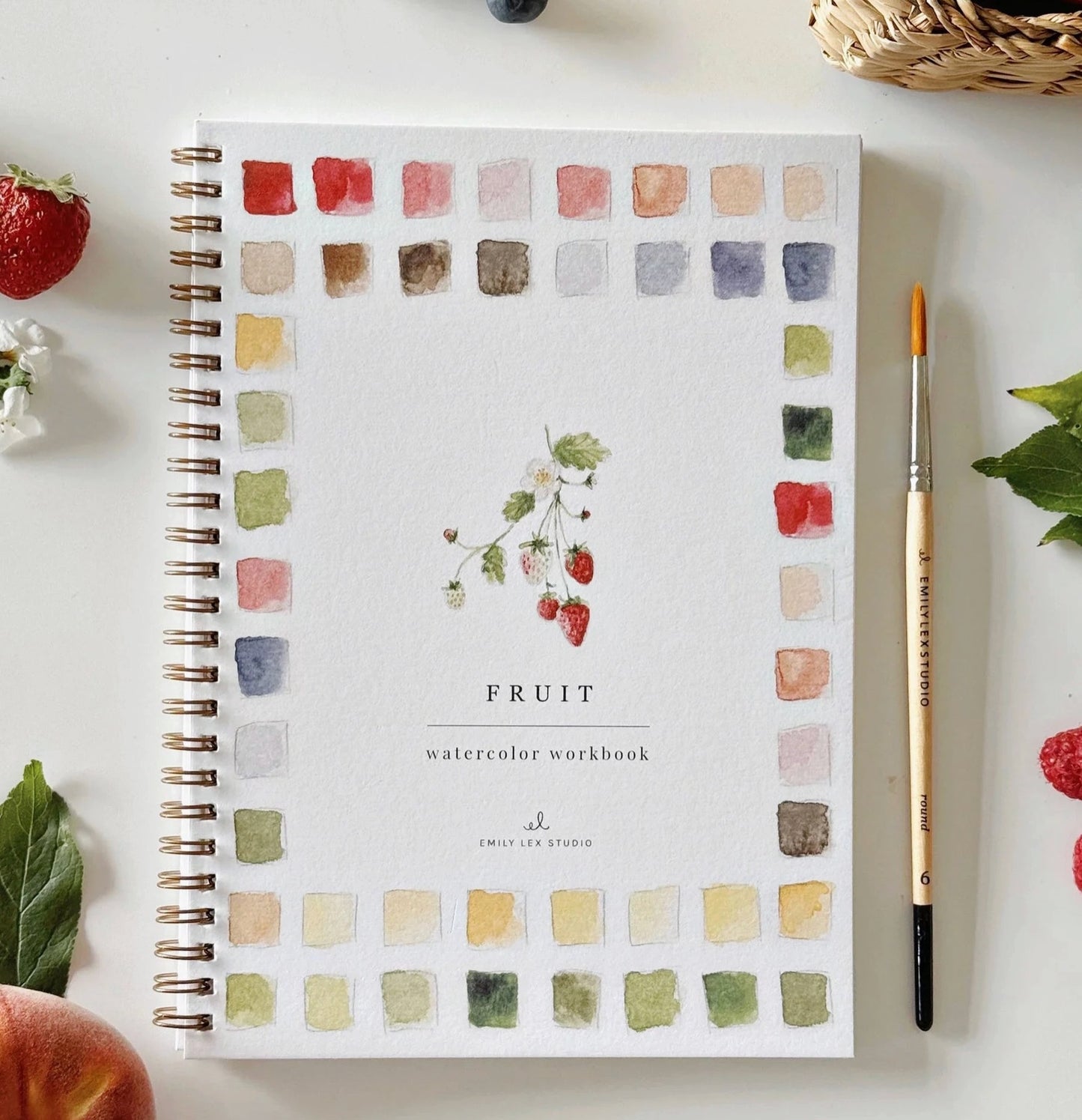 Emily Lex Fruit Watercolor Workbook