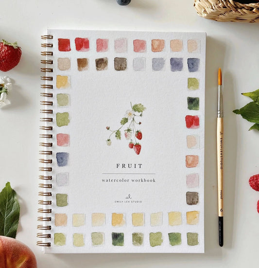 Emily Lex Fruit Watercolor Workbook