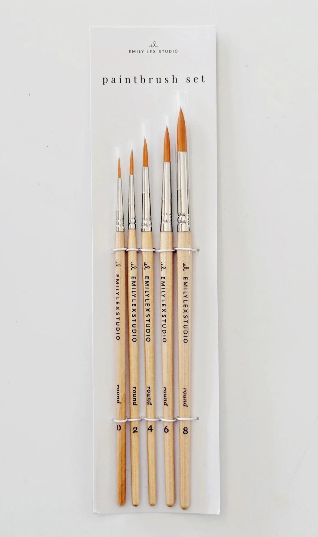Emily Lex Watercolor Paintbrush Wood Brushes