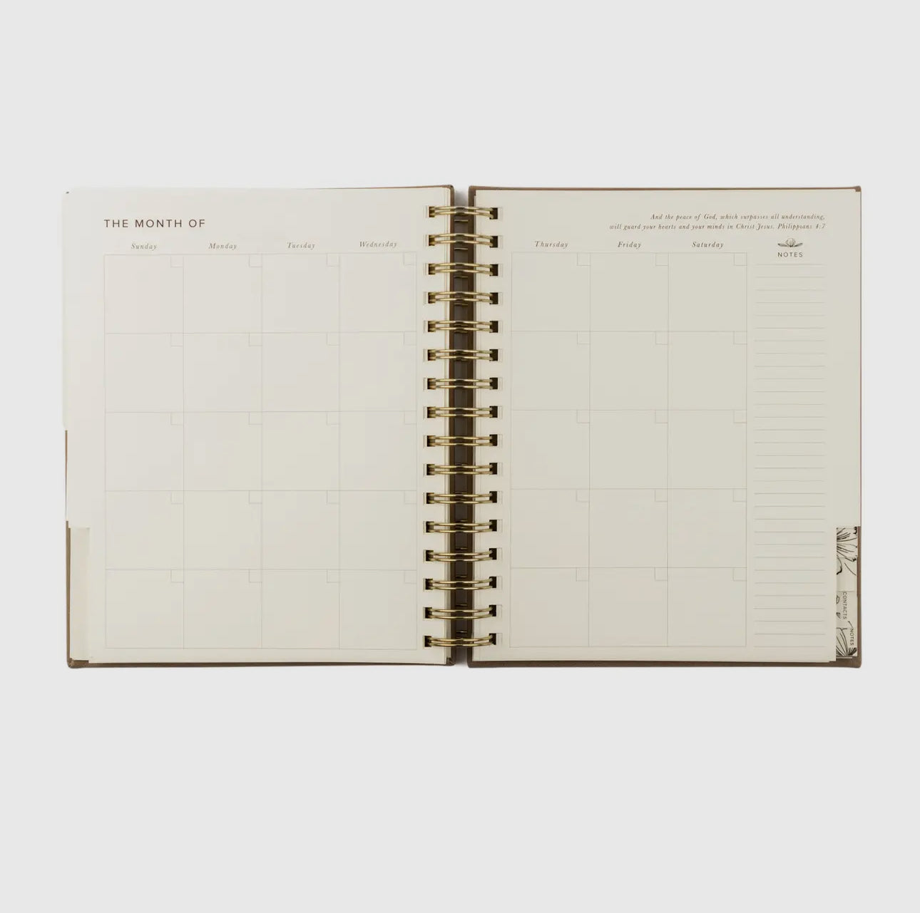 12 Month Undated Planner: Marlo
