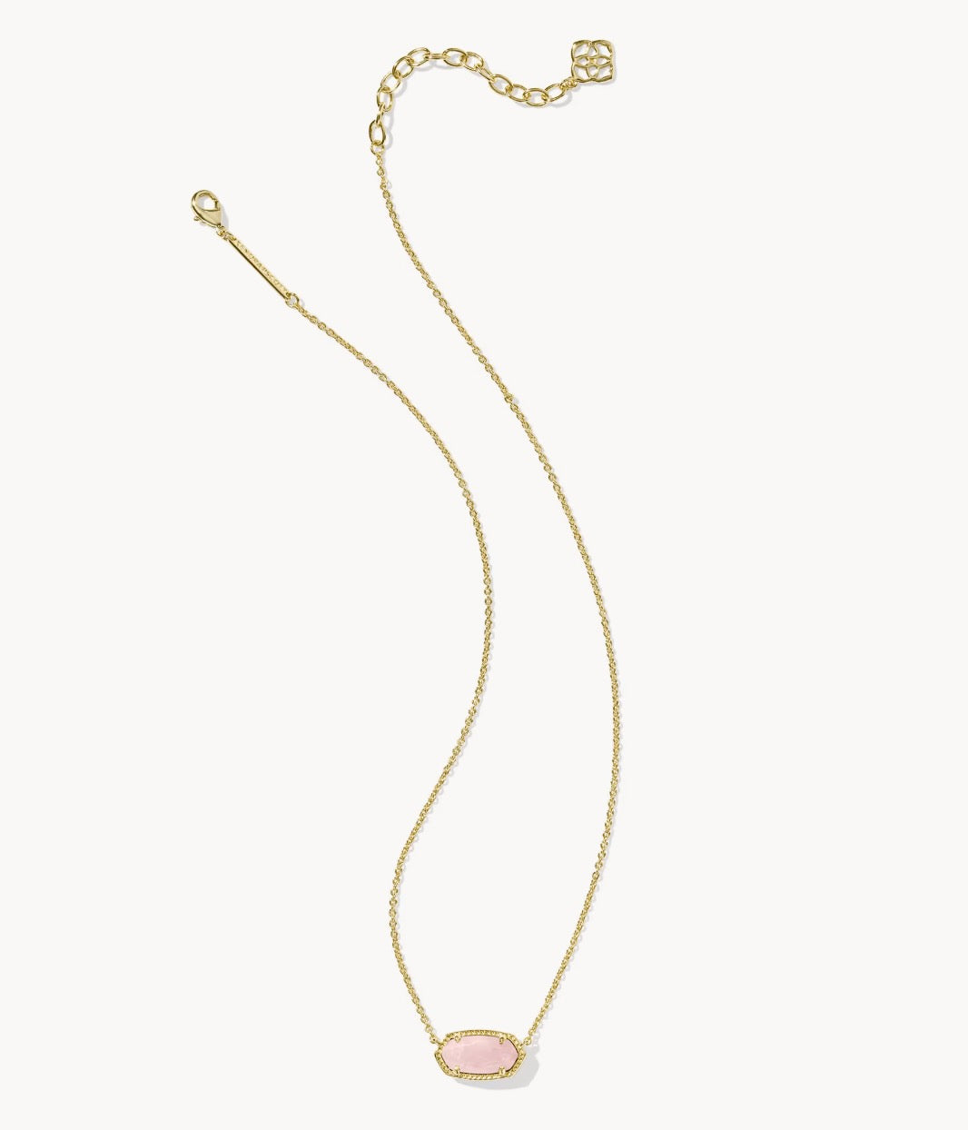 Elisa Rose Quartz Necklace