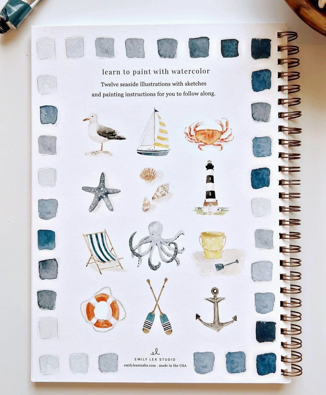 Emily Lex Seaside Watercolor Workbook
