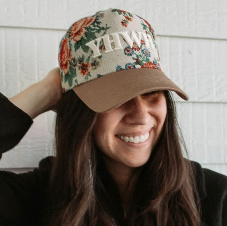 YHWH Floral Hat