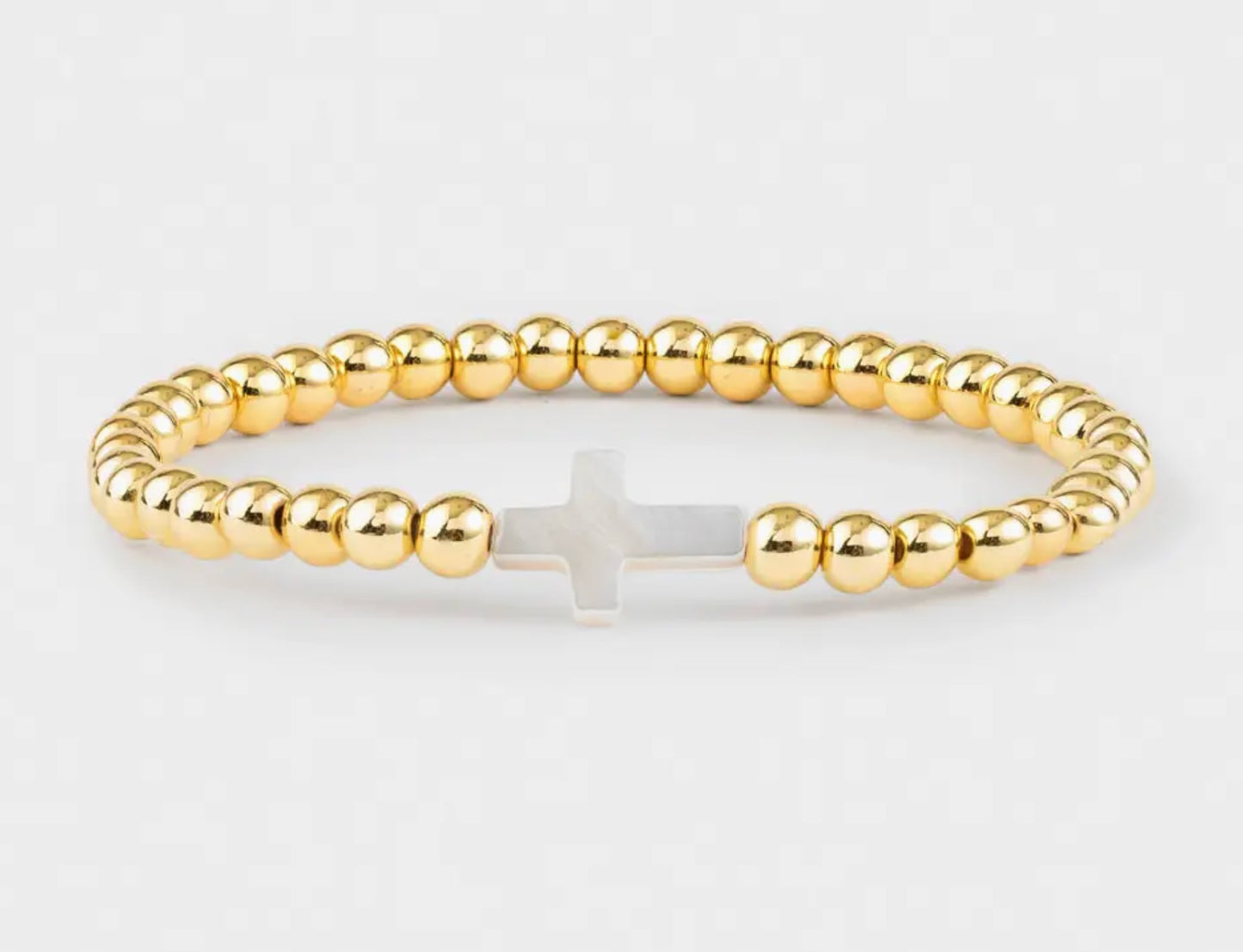 Elevated Faith l Gold Cross Bracelet
