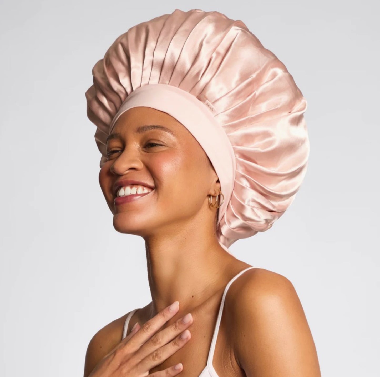 Kitsch Adjustable Oversized Satin Bonnet