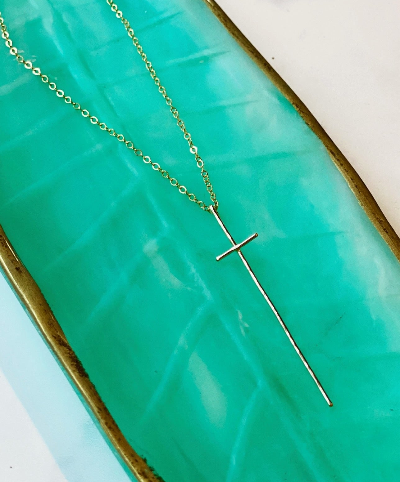 Modern Cross Necklace
