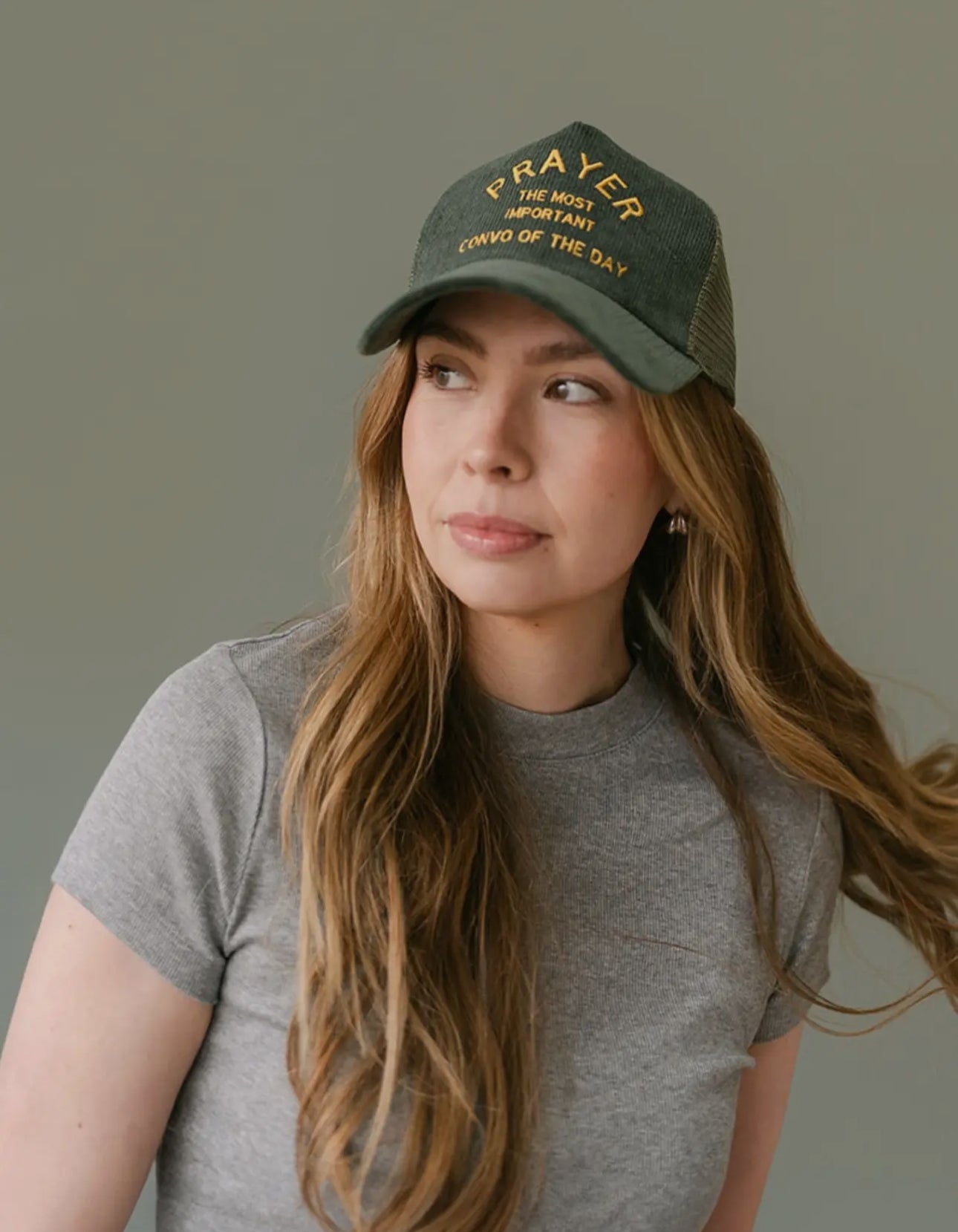 Prayer Corduroy Trucker Hat