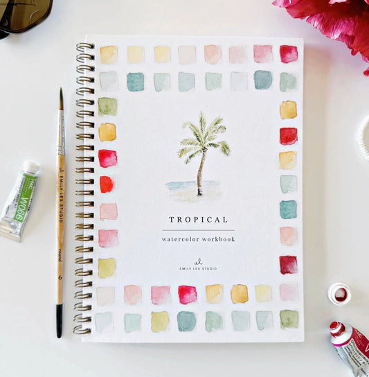 Emily Lex Tropical Watercolor Workbook