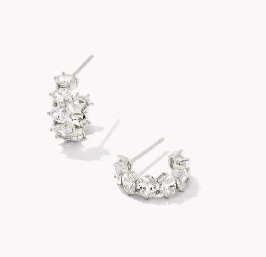 Cailin Crystal Huggie Hoop Earrings