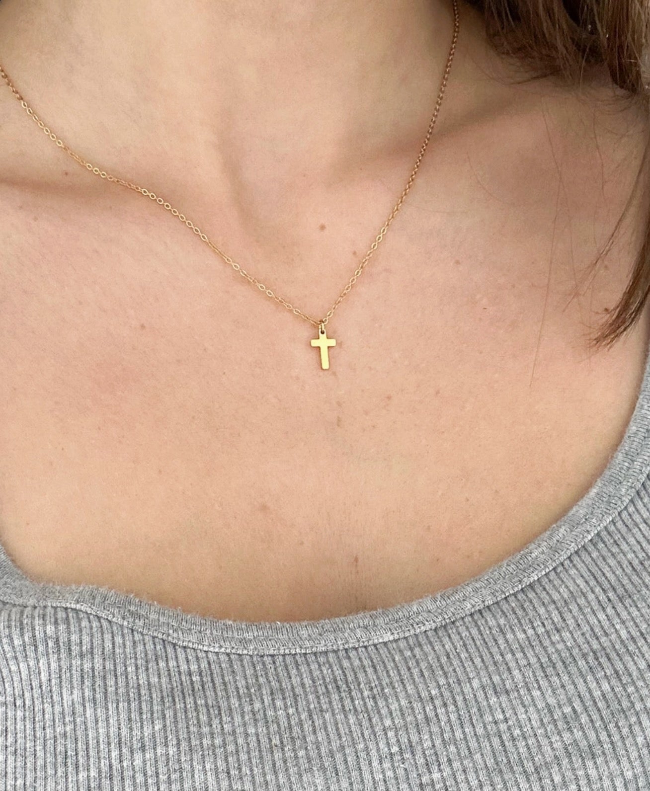 Elevated Faith l Gold Cross Necklace
