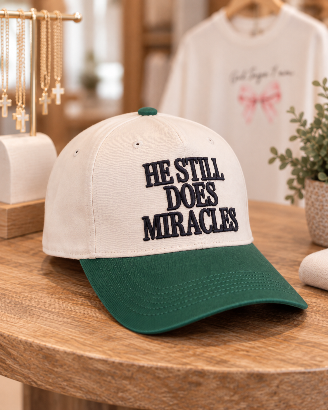 He Still Does Miracles | Embroidered Christian Snapback Hat