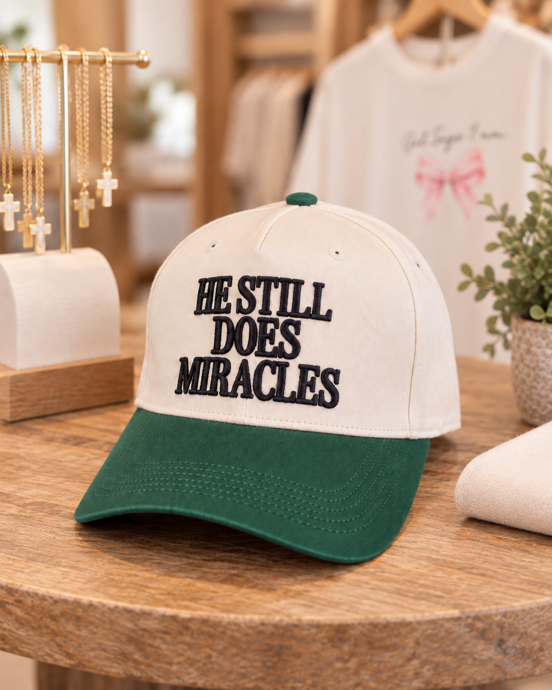 He Still Does Miracles | Embroidered Christian Snapback Hat
