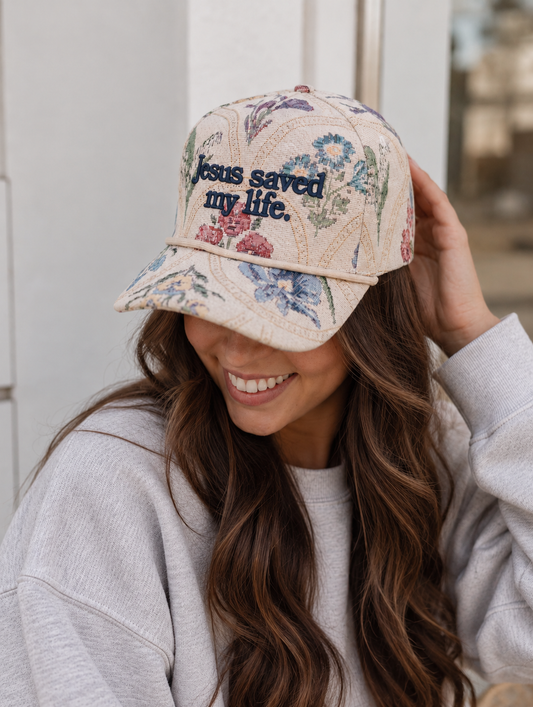 Jesus Saved My Life | Embroidered Christian Hat