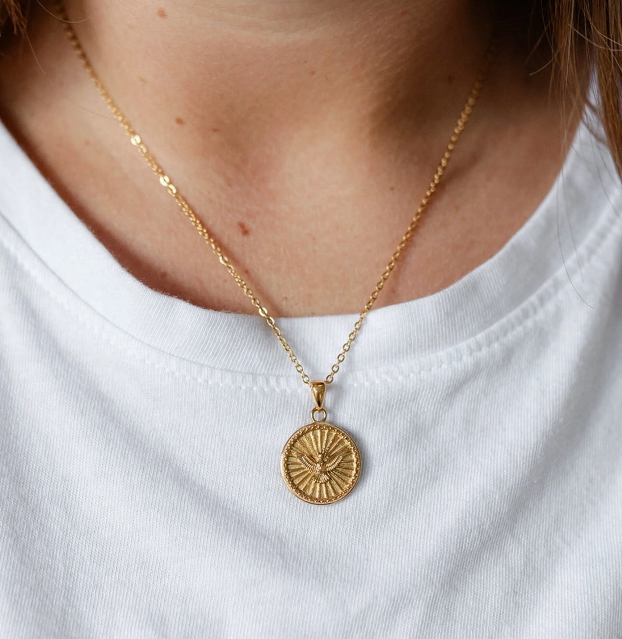 Gold Dove Necklace