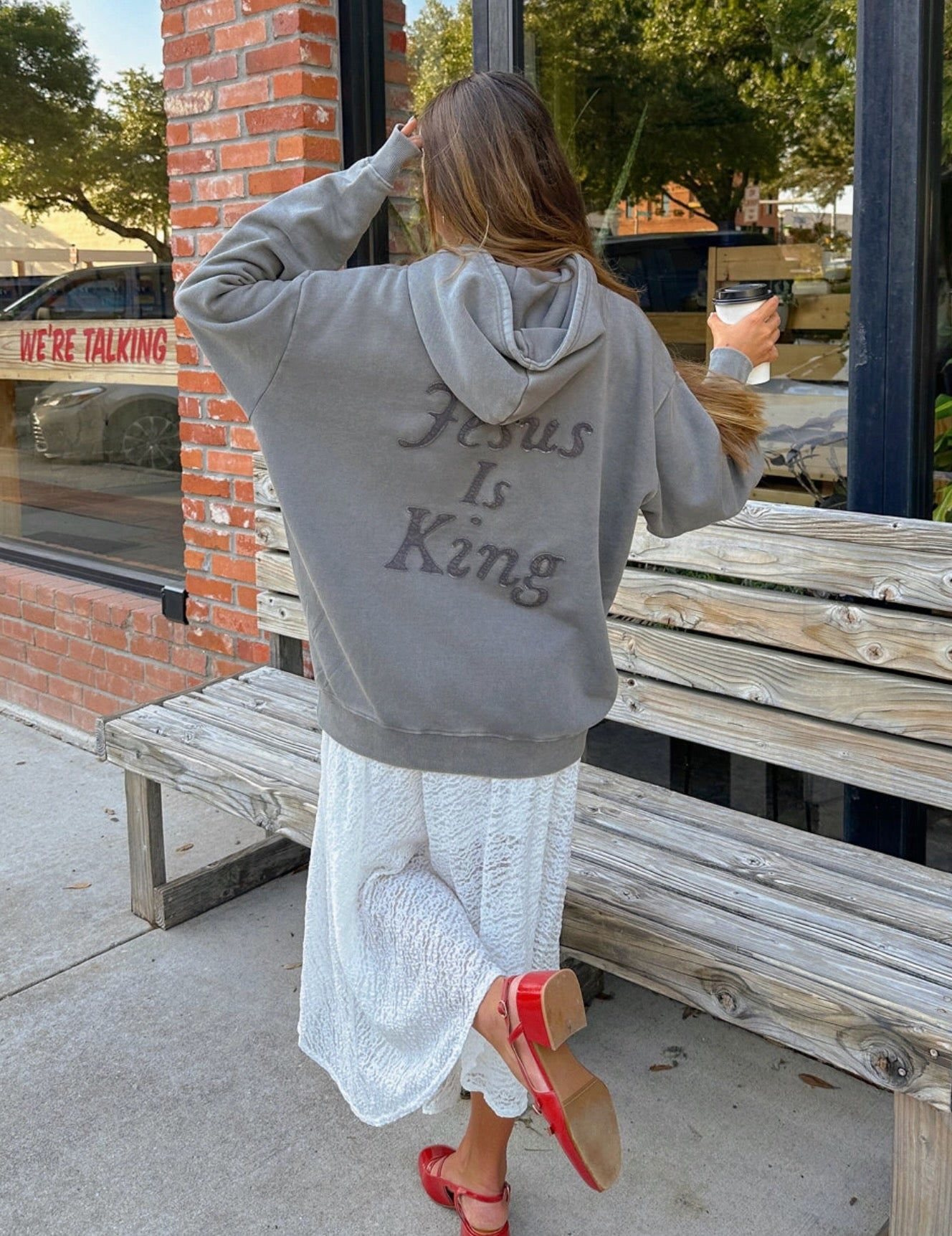 Elevated Faith l Not Sorry Jesus Is King Sweatshirt