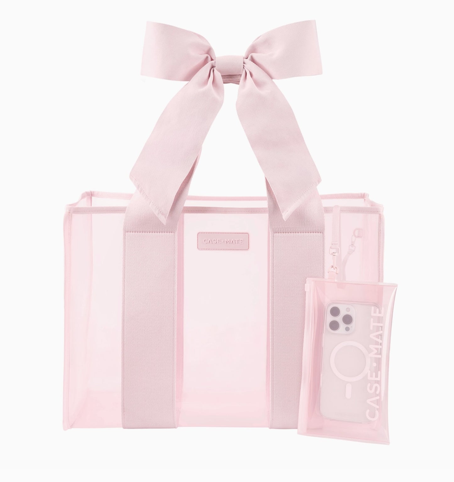 Case-Mate Ballet Pink Bow Jelly Tote Bag
