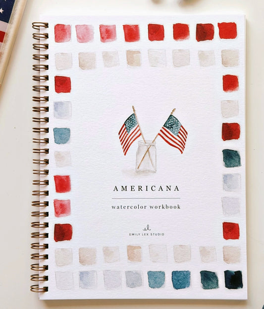 Emily Lex Americana Watercolor Workbook